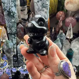 Cartoon Dino Black Obsidian