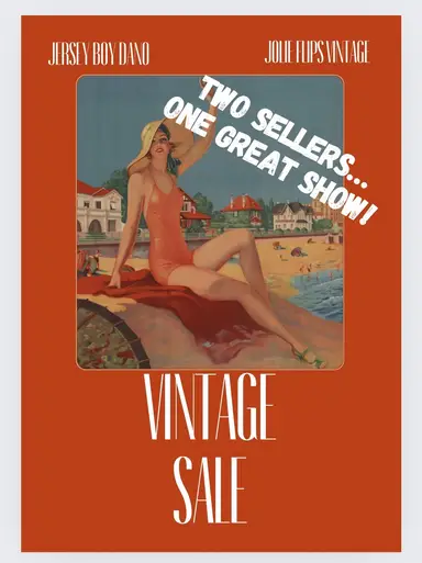 VINTAGE SALE WITH DANO & SAM!!