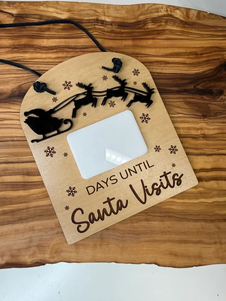 Santa Countdown Sign