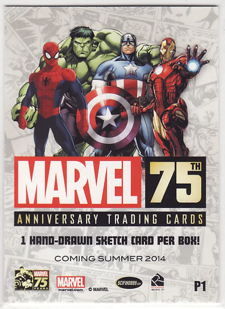 Marvel 75th Anniversary Promo Card P1 Rittenhouse 2014