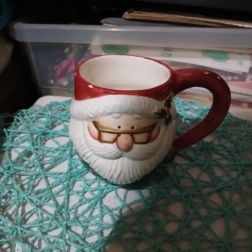 Vintage santa mug