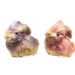 (2) Natural Grass Bunnies