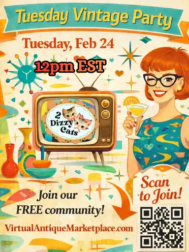 Tuesday Vintage Party with 2 Dizzy Cats 
