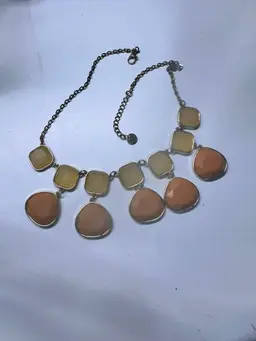 Bib Necklace in Caramel & Butterscotch