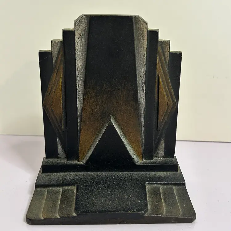 Vintage Bradley And Hubbard Art Deco Cast Iron Bookends