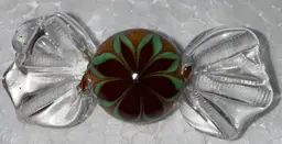Ultra Rare Vintage Hulet Lampwork Glass Candy 2.5"