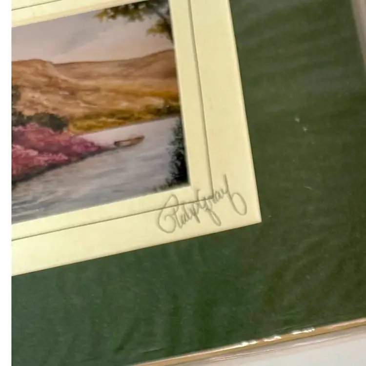 St. Finbarr's Oratory chapel in Gougan Barra, County Cork, Ireland. By Philip Gray Matted Print Signed