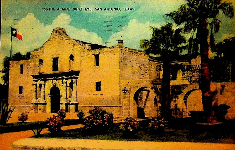 The Alamo San Antonio Texas Postcard 1947