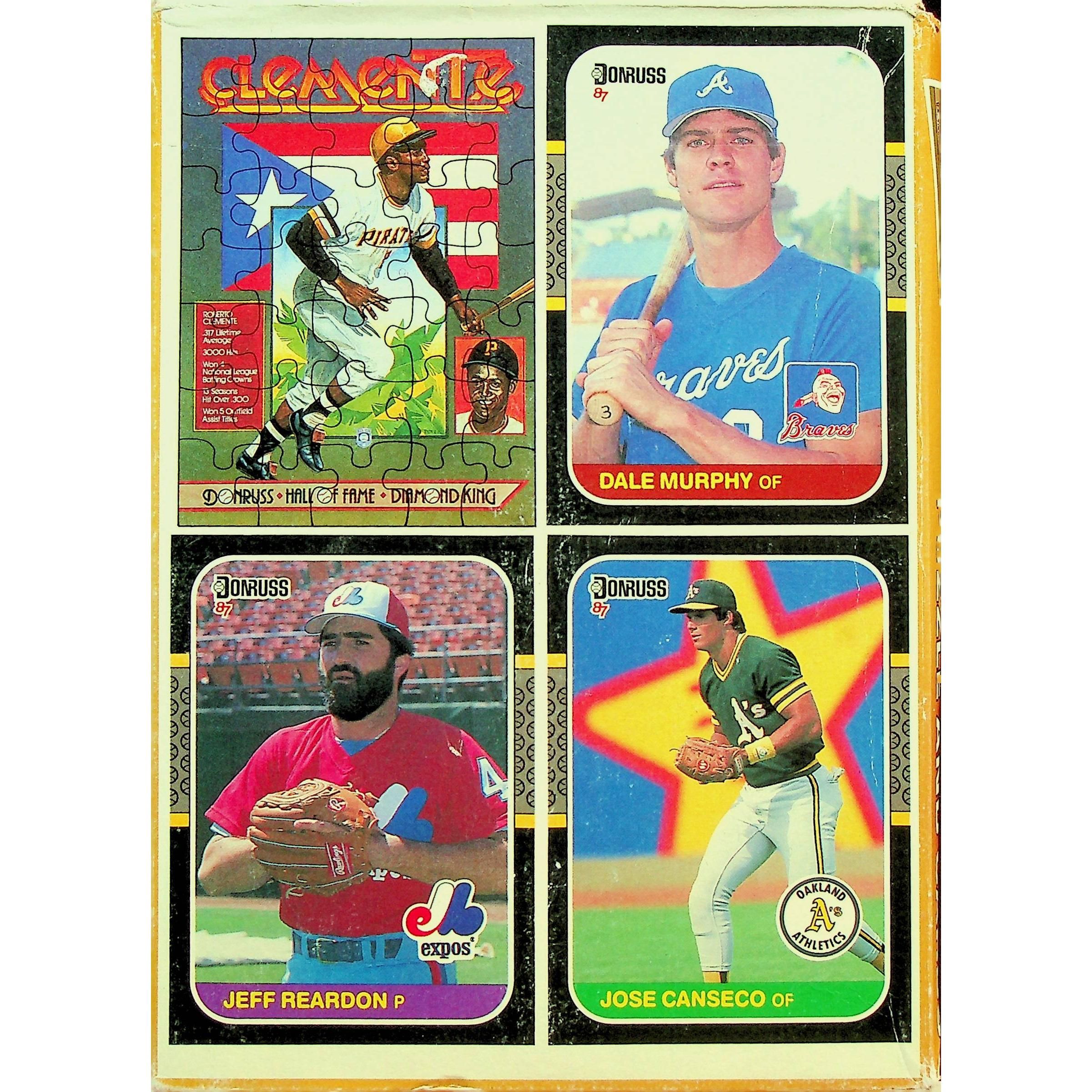 1987 Donruss Baseball Wax Box - Puzzle and Cards #1870 - Roberto