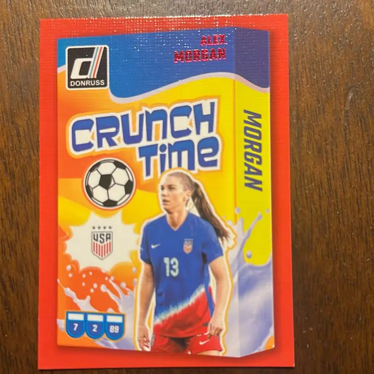 2024-2025 Panini Donruss Alex Morgan Crunch Time Red Parallel