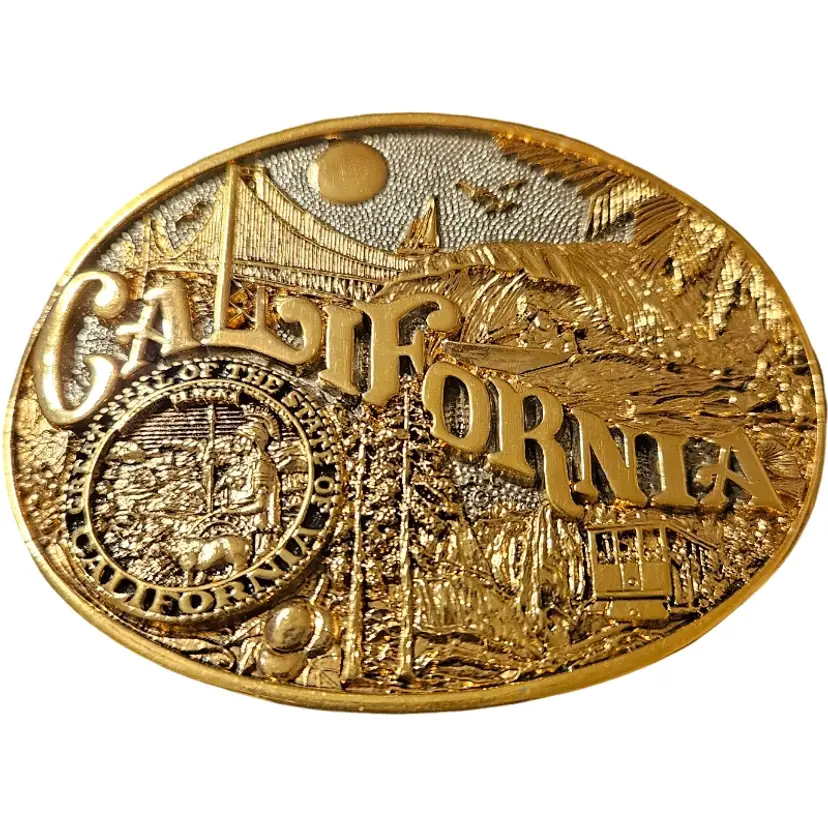 California State Belt Buckle Award Design Medals Oklahoma