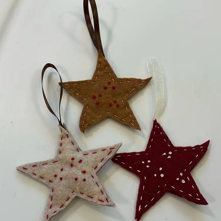 Felt Star Ornaments