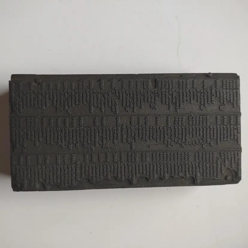 Atlantic City Chelsea Ventnor Margate Street Names Print Plate Block Ink Stamp