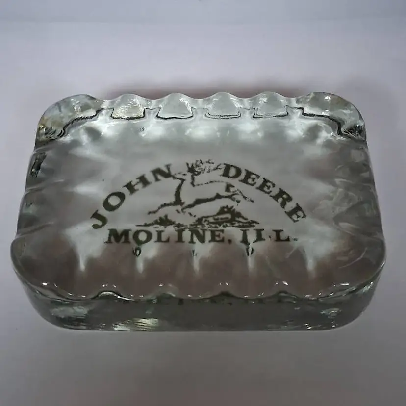Vintage John Deere Early 1937 Logo/TM Paperweight