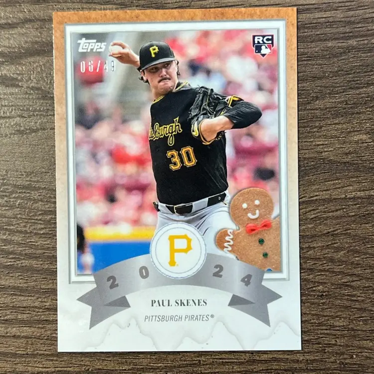PAUL SKENES 2024 Topps Winter Wonderland GINGERBREAD MAN /49 Rookie Card RC Pittsburgh Pirates