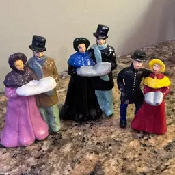 Cast-Iron Victorian Hand Painted Carolers