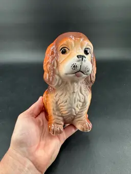 #14 Vintage Cocker Spaniel Planter. 6.5” Tall