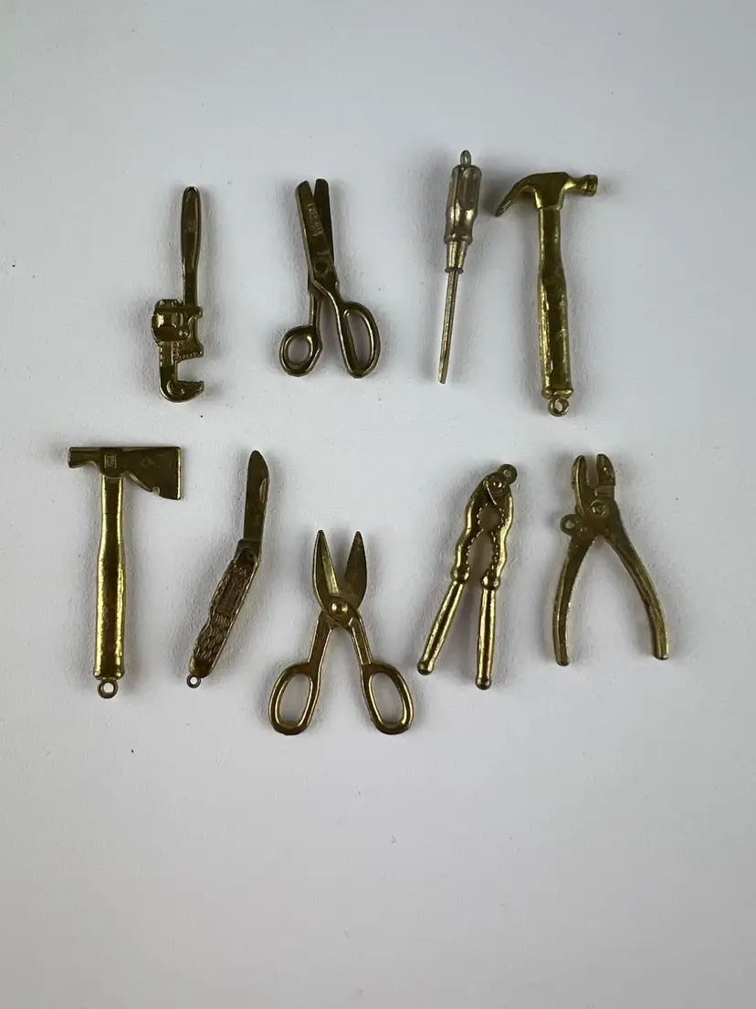 Group of 9 Miniature Tools Intercast