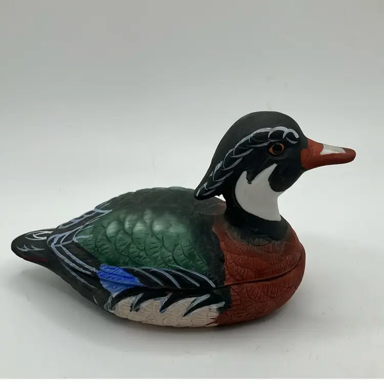 Pair of Ceramic Ducks with Candles Inside