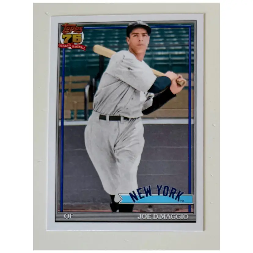 Joe DiMaggio 1991 Topps New York Yankees