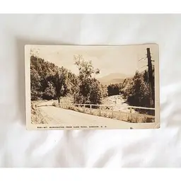 Vintage Real Photo Postcard - Mt. Washington from Glen Road, Gorham NH