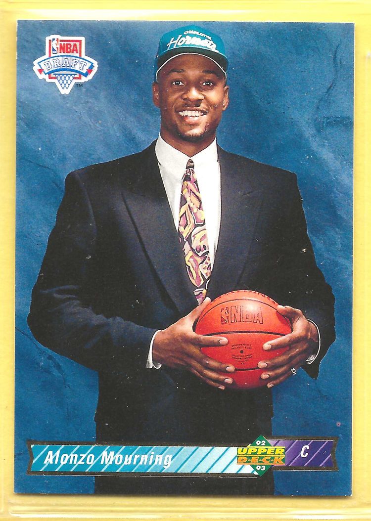 1992-93 Upper Deck #2 Alonzo Mourning RC Charlotte Hornets