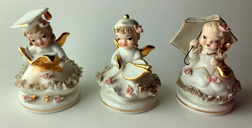 Lefton Angels Porcelain 808B Very Good Condition
