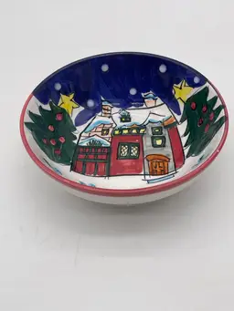 #22 World Bazars Inc Christmas Bowl