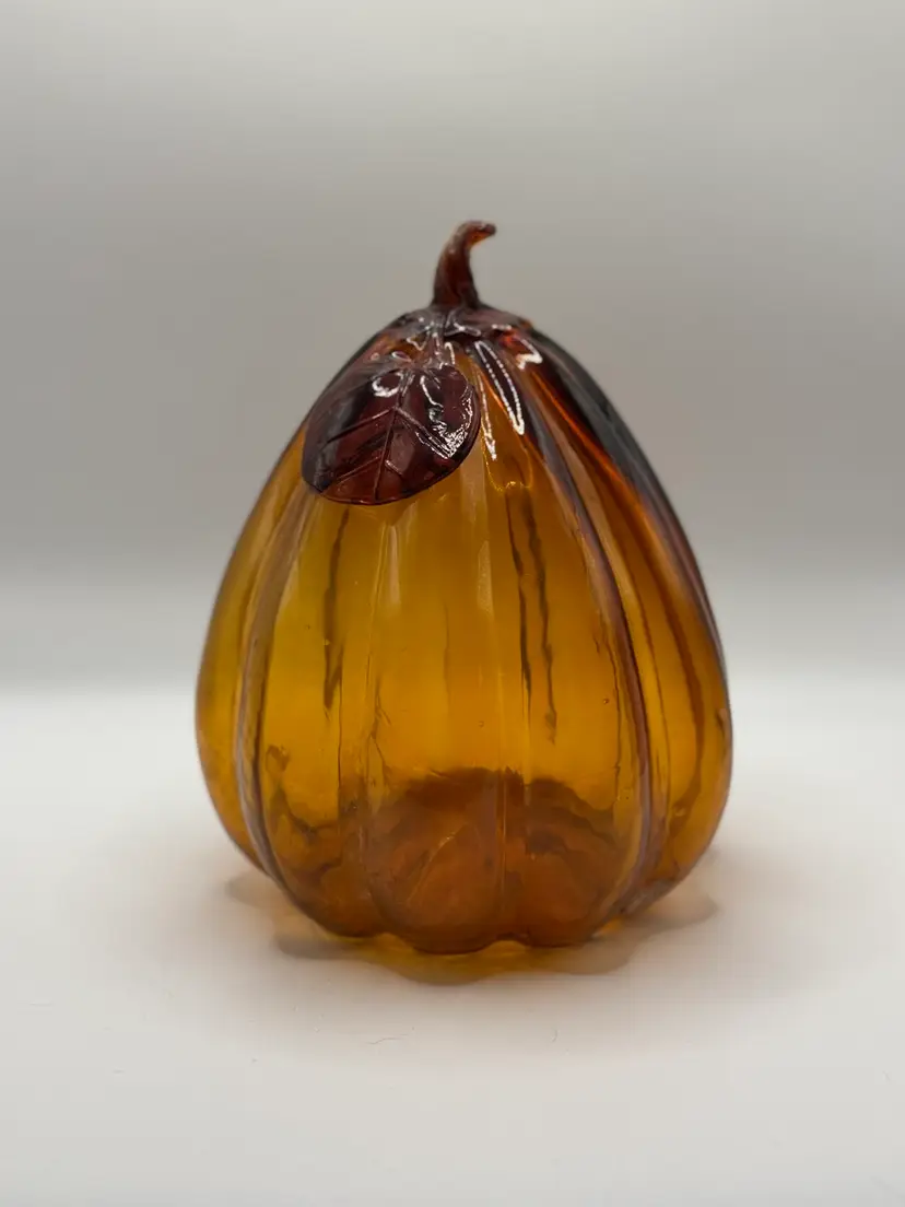 #01 Glass Pumpkin (6.5W X 8H)
