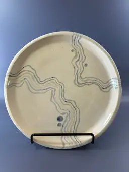 Signed Studio Pottery Plate 10”