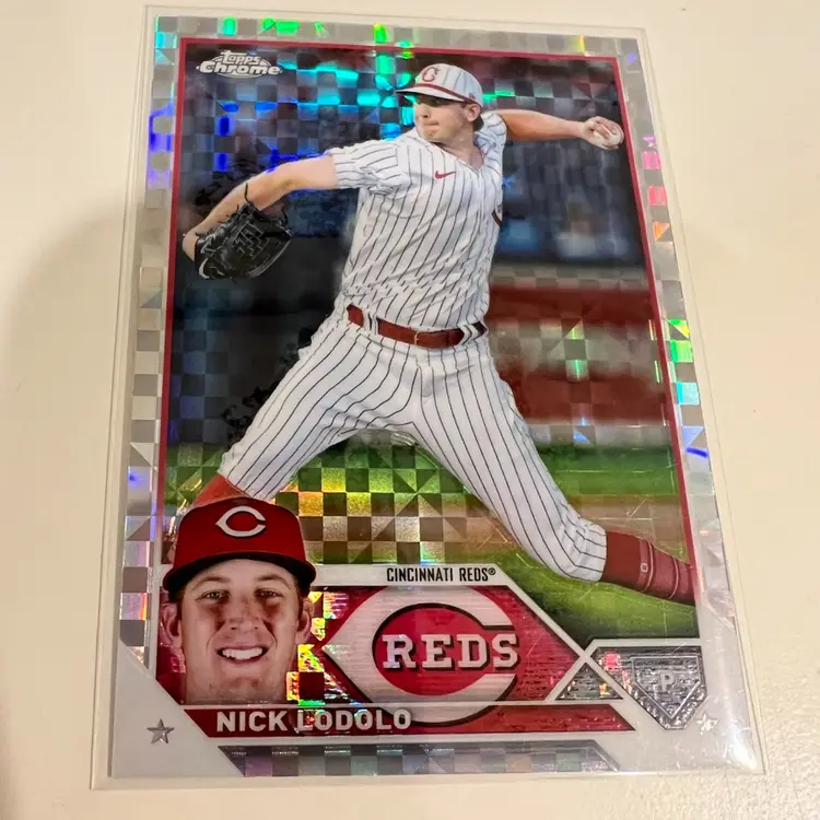 Nick Lodolo Chrome X-Fractor Cincinnati Reds