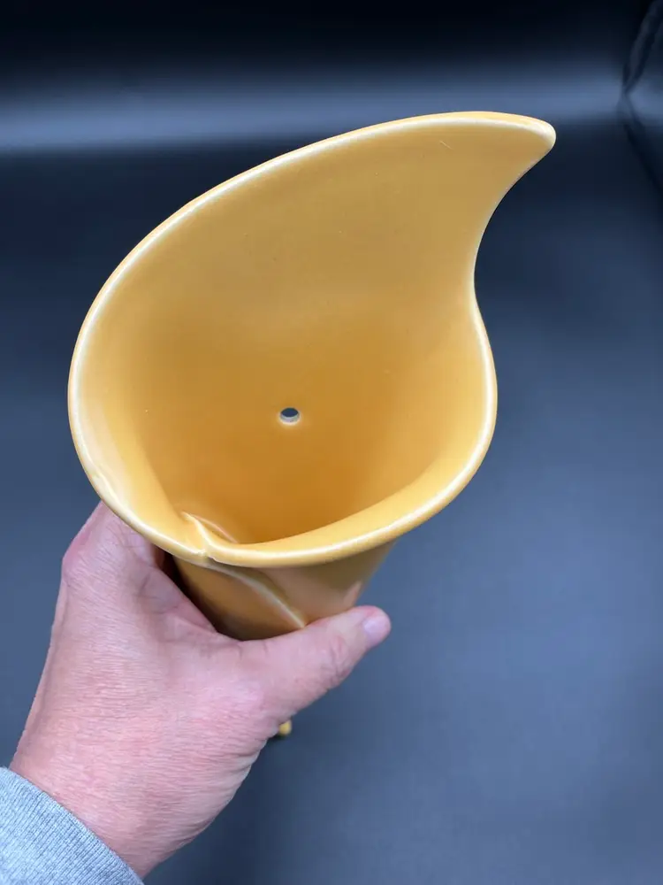 Signed Ceramic Wall Pocket