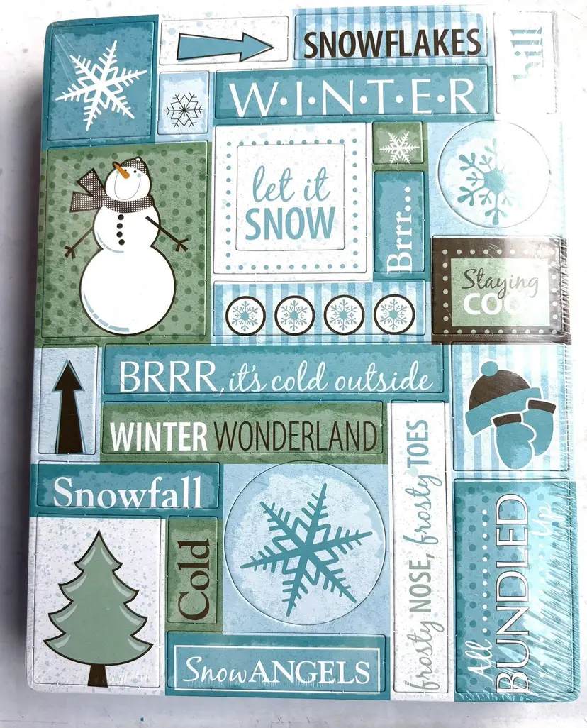 All Seasons Chip Board Greetings Pack for Scrapbooking/ Card Making