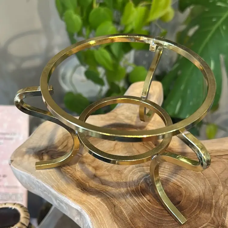 Round Brass Display Stand