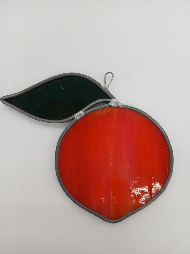 Georgia Peach Stained Glass Suncatcher