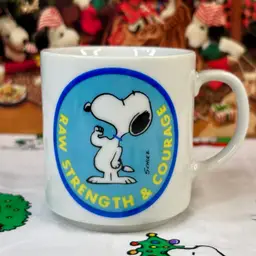 Snoopy Muscle Mug - “Raw Strength & Courage”
