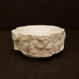 Bareuther Waldsassen Bavaria White Porcelain Ashtray Ernst Fenzl Silvana Vintage