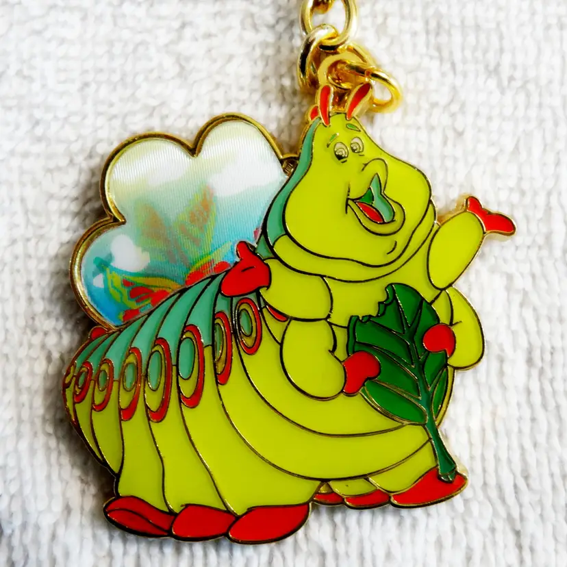 Disney Pixar A Bug's Life Heimlich Keychain Loungefly Caterpillar BNWT