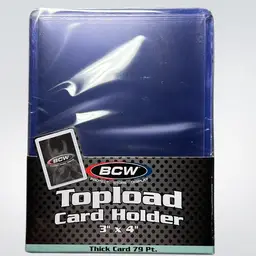 BCW 79pt Thick 25pc Toploaders (stacked shipping) MBBSUP9 (LIMIT 4)
