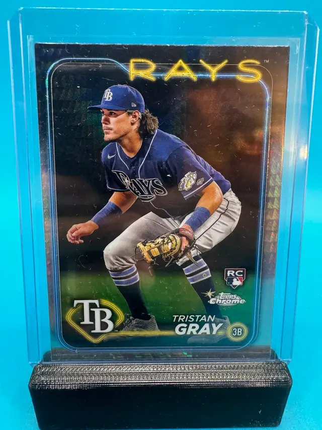 Tristan Gray Topps Chrome Prism Refractor RC Tampa Bay Rays