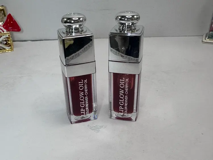 Versace Gift Set, Estee Lauder Perfume Sample & 2 Dior Lip Oils New/Never Used