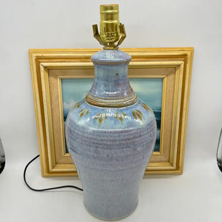 Working Vintage Pottery Table Lamp 16”