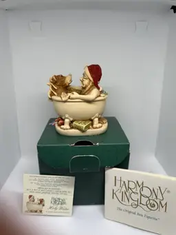Harmony Kingdom “Holy Water” Santa & Reindeer Figurine