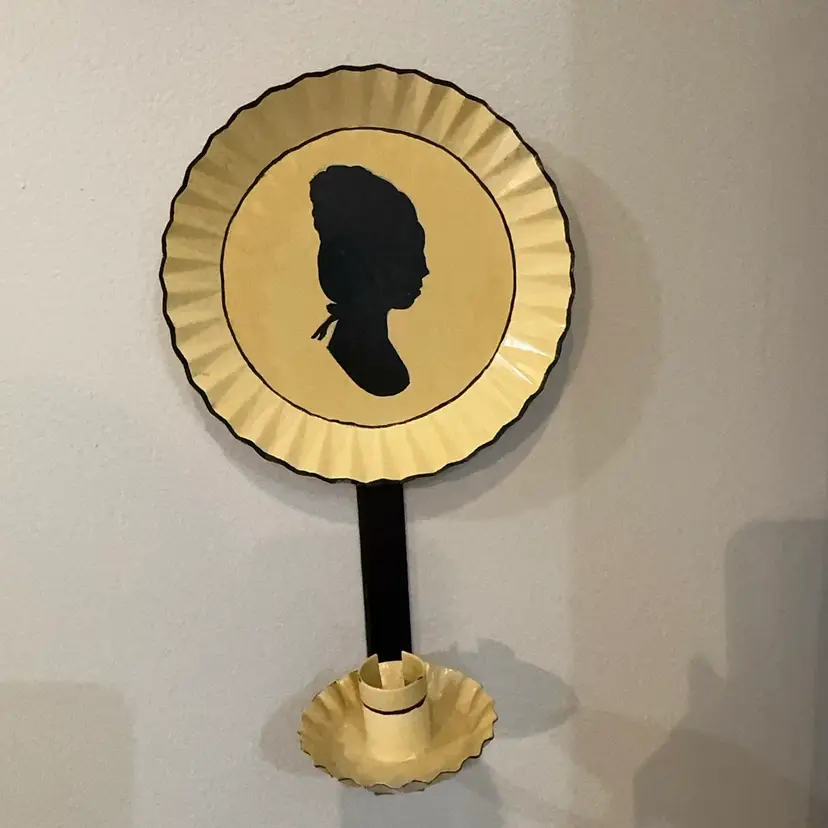 Cameo/ Portrait Wall Candlestick Holder