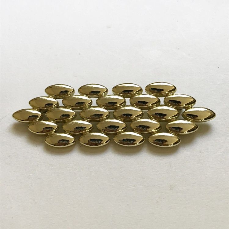 Vintage Givenchy Gold Tone Hexagonal Oval Pattern Brooch Pin Designer