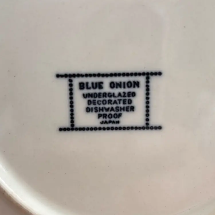 Blue Onion Japan 6” Plate Set Of 2