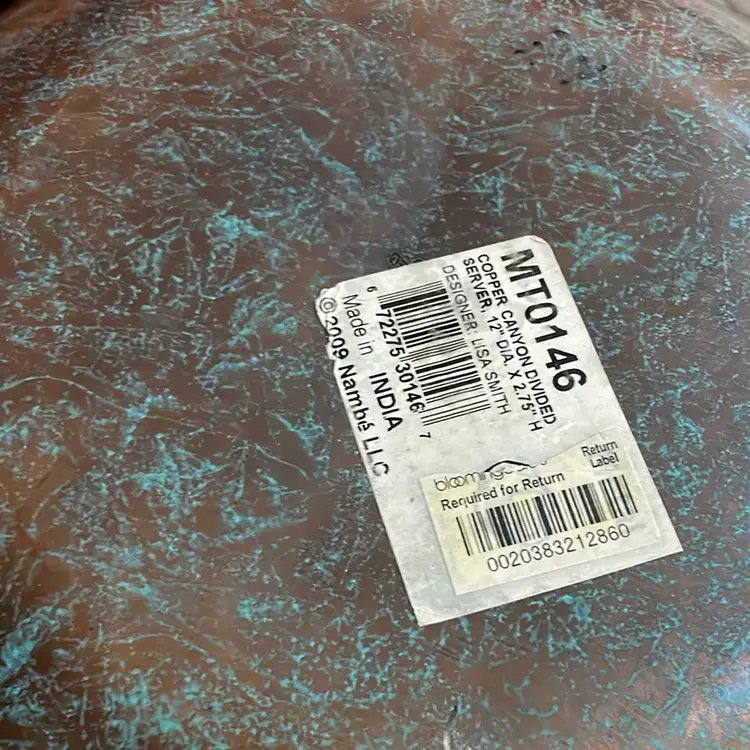 Nambe Copper Canyon Divided Server