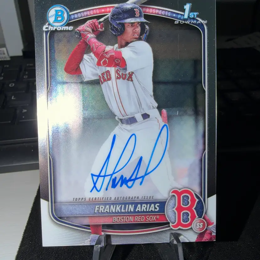 2025 Bowman Chrome Franklin Arias Auto Boston Red Sox