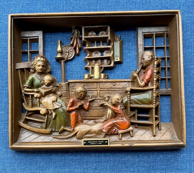Vintage Burwood Plaque Reading Time Model 1749-50