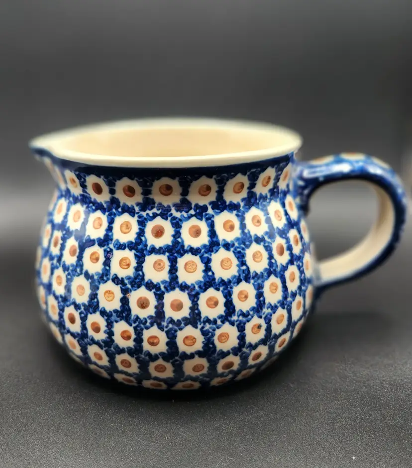 Polish Pottery Squat Pitcher